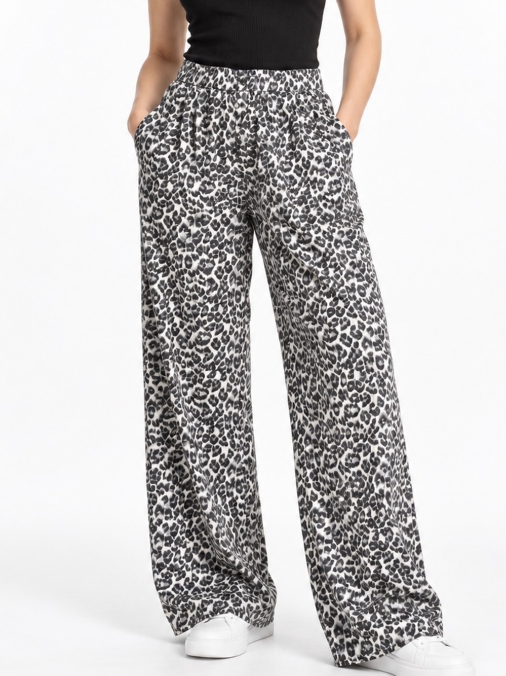 🪴 aerie Wide Leg Leopard Print Pants